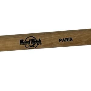 VTG Hard Rock Cafe Paris Wooden Drumsticks Pair Artistic Series Memorabilia